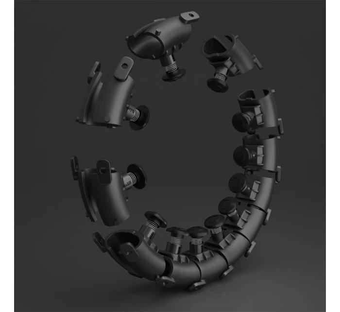 HMS HHW01 obruč s výstupkami a závažiami čierna HMS HHW01 obruč s výstupkami a závažiami čierna