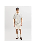 Jack&Jones pánske pruhované šortky JPSTJAIDEN COBA STRIPE JOG SHORTS REG SN 12274413 Antique White Stripes