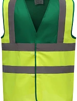 Bezpečnostná vesta Yoko HVW 100 Hi-Vis 79.W100, farba paramedic green/hi vis yellow