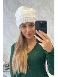 Dámska čiapka Nastia K373 biela