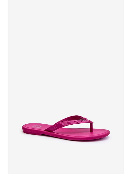 Ploché Elastické Dámské Žabky  Fuksie model 21661924 - Zaxy