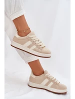 Dámské Tenisky Z Eko Semiše Béžové model 21696842 - EVENTO Dámské Tenisky Z Eko Semiše Béžové model 21696842 - EVENTO