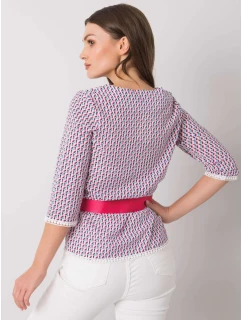 Blúzka LK BZ 506156.89P biela a ružová