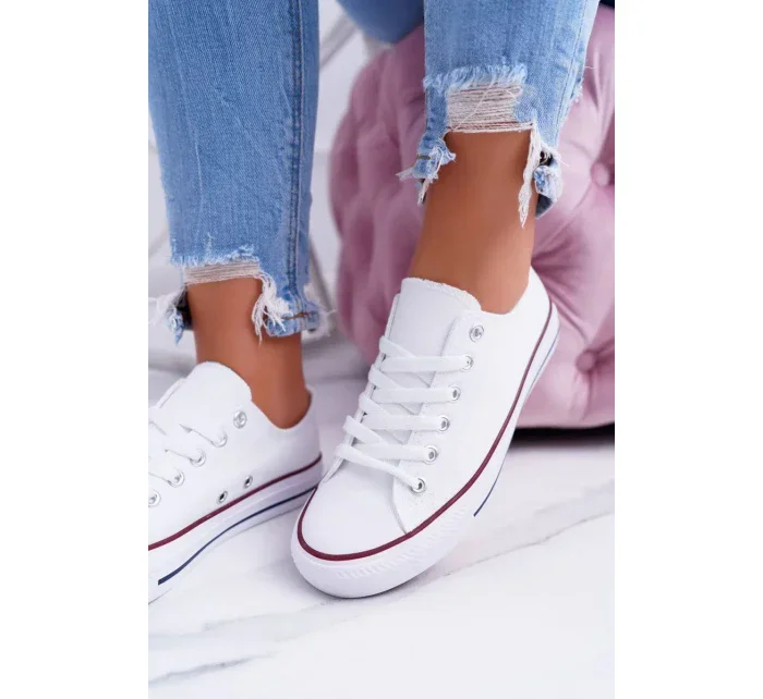 Klasické dámske biele tenisky Omerta