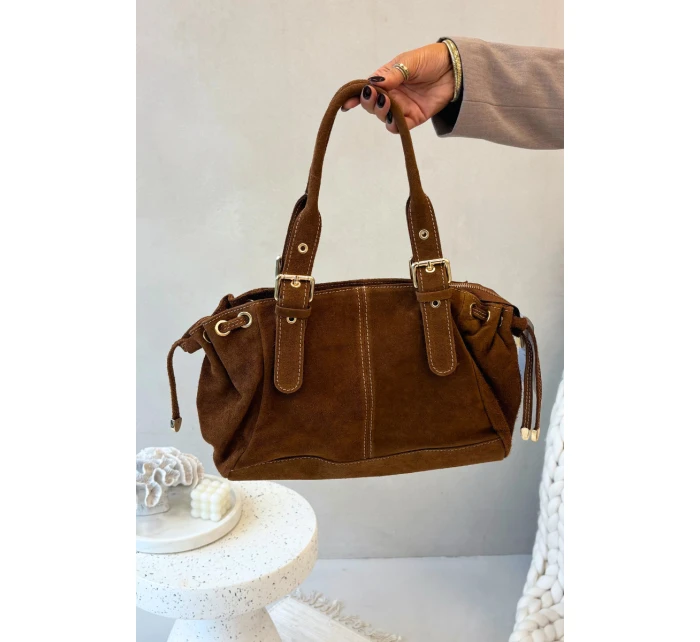 Dámska semišová kabelka Ovelia - ťavia