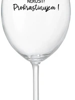 DO NOT DISTURB! - priehľadný pohár na víno 350 ml