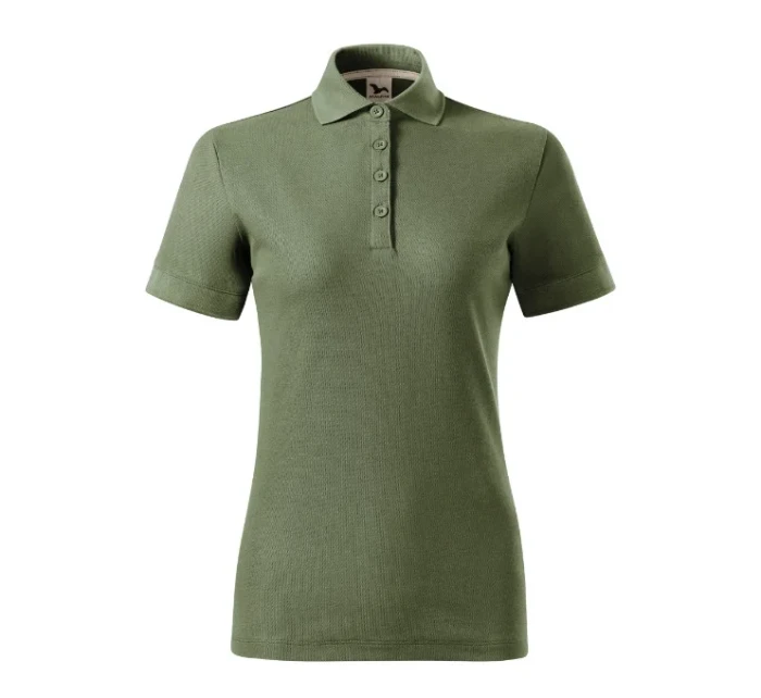 Dámske khaki polo tričko Prime (GOTS) Dámske khaki polo tričko Prime (GOTS)