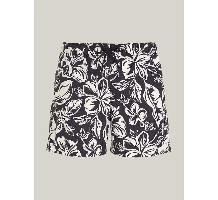 Pánske plavky UM0UM03271 0K8 čierno-biely vzor - Tommy Hilfiger Pánske plavky UM0UM03271 0K8 čierno-biely vzor - Tommy Hilfiger