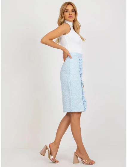 Sukňa LK SD 506633.11 svetlomodrá - FPrice