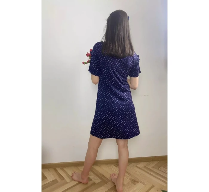 Dámská noční košile s krátkými rukávy model 15088545 - De Lafense Dámská noční košile s krátkými rukávy model 15088545 - De Lafense