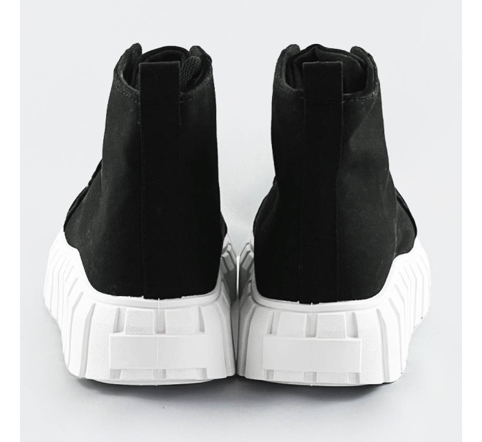Čierne šnurovacie topánky (XA060)
