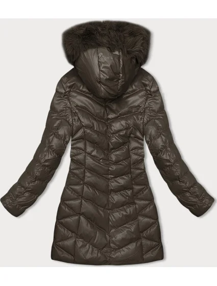 Hnědá dámská zimní bunda model 21246282 - J.STYLE