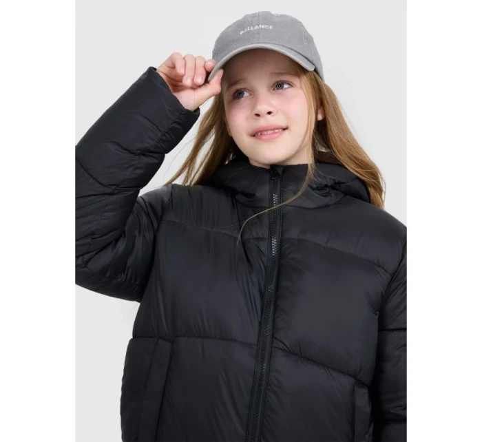 Dievčenská páperová bunda so syntetickou výplňou 4F 4FJRAW25TDJAF0817-20S