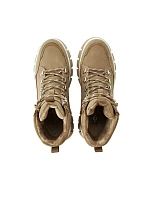 Lee Cooper dámské zimní boty, hnědé kotníkové boty, zateplené dámské boty