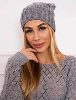 Fleecová čiapka Paris K213 svetlo šedá