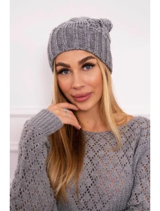 Fleecová čiapka Paris K213 svetlo šedá