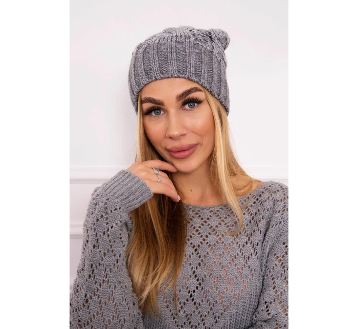 Fleecová čiapka Paris K213 svetlo šedá Fleecová čiapka Paris K213 svetlo šedá