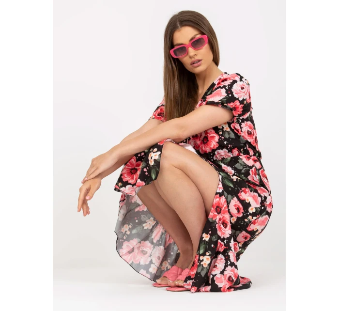 Šaty DHJ SK 7006.48 čierna a červená Šaty DHJ SK 7006.48 čierna a červená