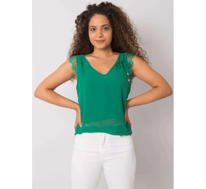 Dámsky top DHJ TP 13317.25P tmavo zelený