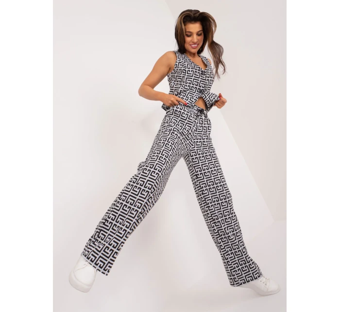 Nohavice LK SP 509563.20X sivá čierna