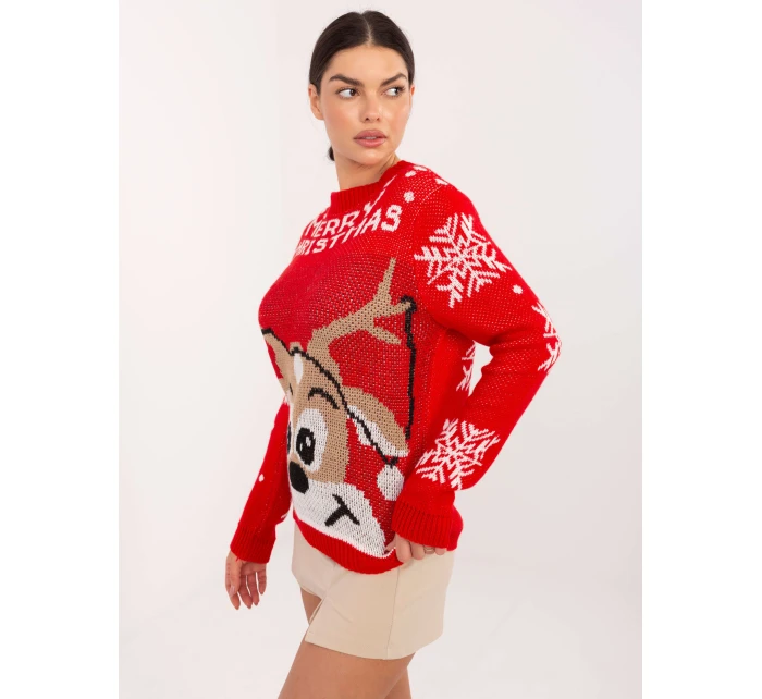 Sweter MI SW model 21791106 czerwony - FPrice Sweter MI SW model 21791106 czerwony - FPrice