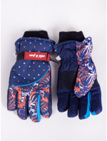 Detské zimné lyžiarske rukavice Yoclub REN-0242G-A150 Navy Blue