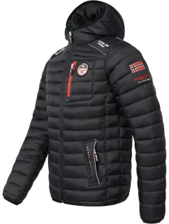 Pánska bunda WY6357H Čierny vzor - Geografické Nórsko