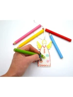 SADA DVOCH DIY anjelských príveskov 5x0,5x10,5 cm SADA DVOCH DIY anjelských príveskov 5x0,5x10,5 cm