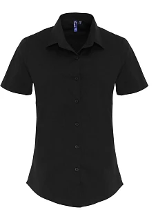 PR Popelínová elastická halenka s rukávem 39.0 black model 22484083 - Premier