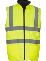 Yoko HV 008F Hi-Vis obojstranná fleecová vesta 79.008F hi vis yellow Yoko HV 008F Hi-Vis obojstranná fleecová vesta 79.008F hi vis yellow