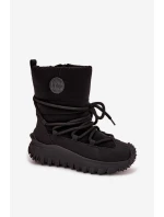 Kožené sněhule na platformě model 21728506 Černé - Lee Cooper