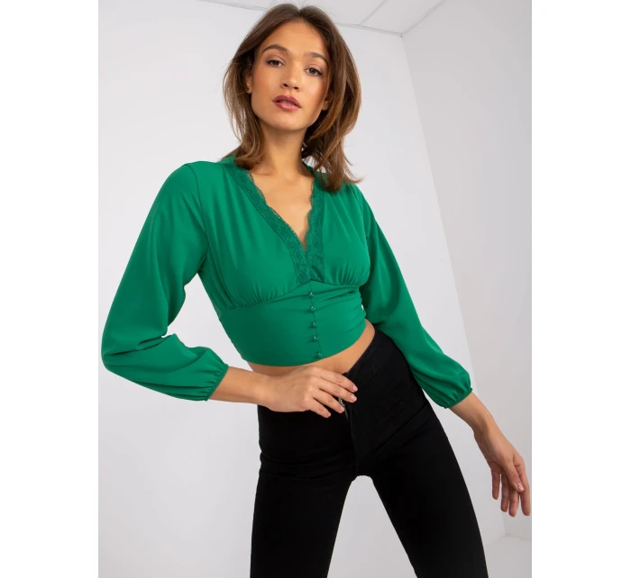 Blúzka DHJ BZ 15672.40 zelených