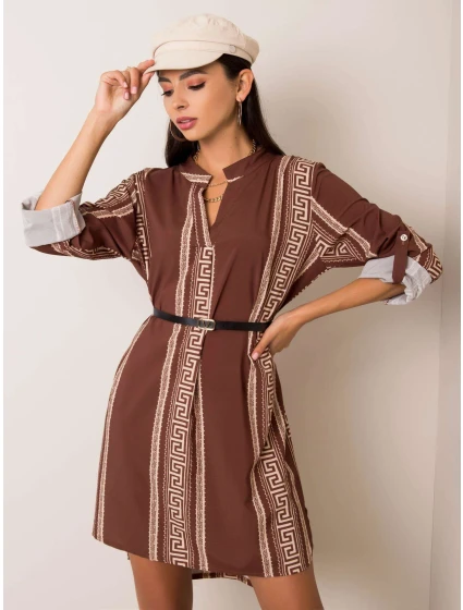 Šaty DHJ SK 5766D.13 hnedá