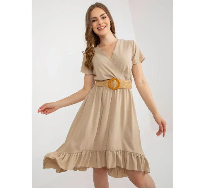 Šaty DHJ SK 8358.19 béžové