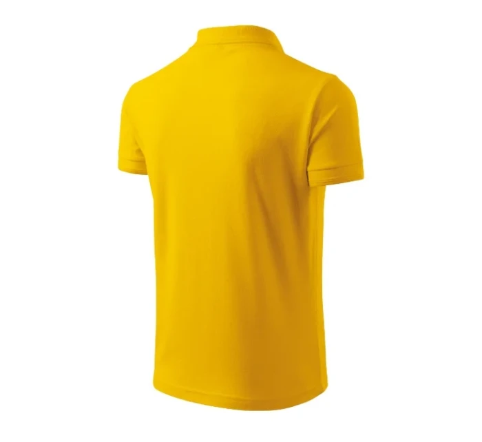 Pánska polokošeľa Pique žltá
