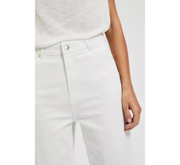 Dámske džínsy JE-4300 off-white - Moodo