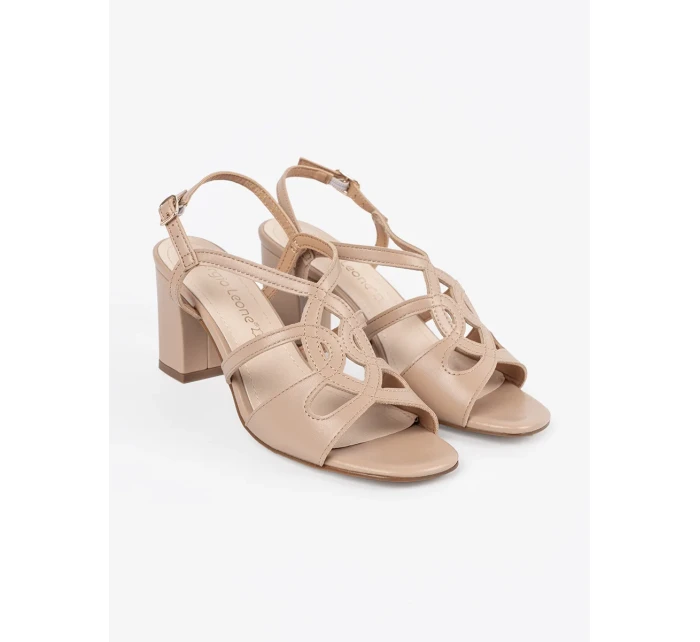 Klasické dámské sandály hnědé Obcas Klasické dámské sandály hnědé Obcas