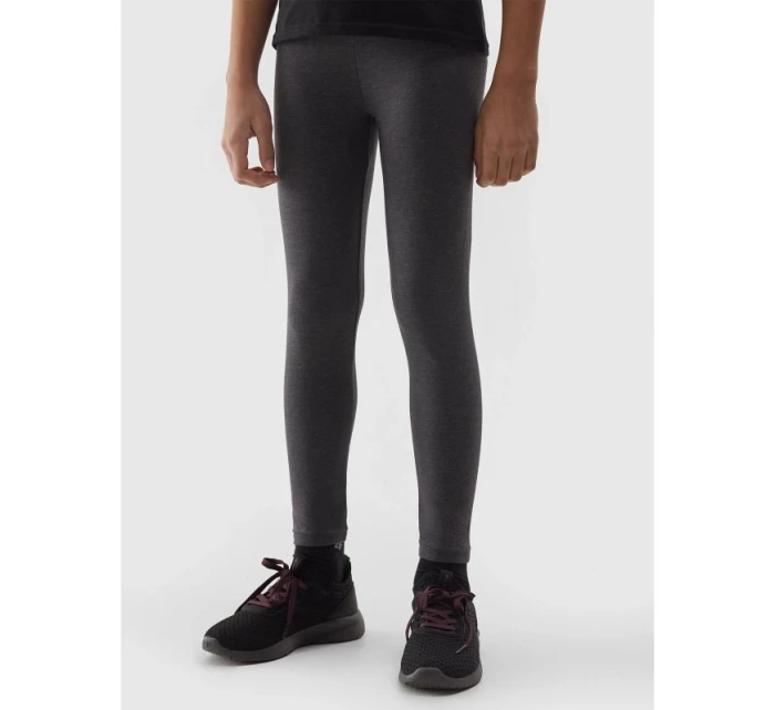 Dievčenské elastické bavlnené legíny 4F Junior Dievčenské elastické bavlnené legíny 4F Junior