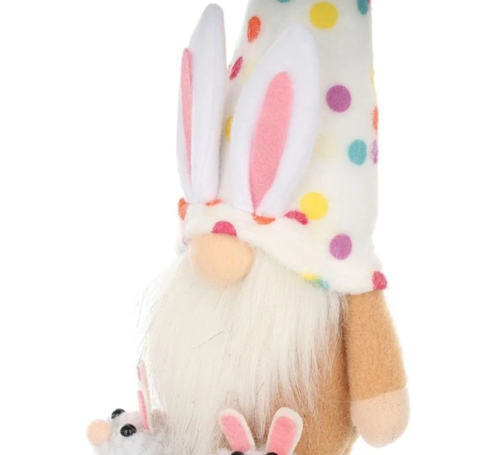 MEDVEĎ GHOOM 25CM V SNOCH CHLAPEC JARNÁ DEKORÁCIA