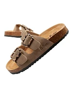 Lee Cooper dámské šněrovací boty slip-on žabky khaki pohodlné lehké dámské