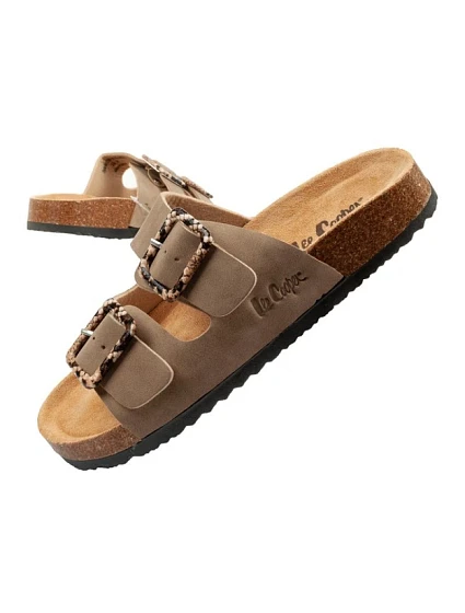 Lee Cooper dámske šnurovacie šľapky khaki pohodlné ľahké dámske