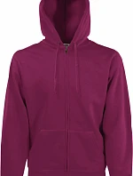 Fruit of the Loom Classic Hooded Sweat Jacket Mikina s kapucňou 16.2062 bordová