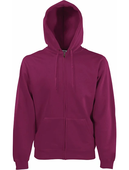 Fruit of the Loom Classic Hooded Sweat Jacket Mikina s kapucňou 16.2062 bordová Fruit of the Loom Classic Hooded Sweat Jacket Mikina s kapucňou 16.2062 bordová