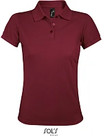 SOL'S Prime Women Dámske polo tričko z hrubej bavlny 25.0573 bordová