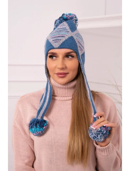 Dámska ušianka Eunika K322 denim