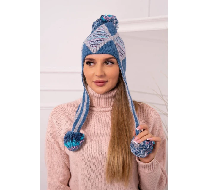 Dámska ušianka Eunika K322 denim