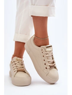 Dámské Tenisky Big Star model 21653877 Beige - Big Star Shoes