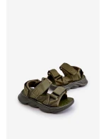 Dětské sandálky se zipy zelené model 21663697 - Boto Dětské sandálky se zipy zelené model 21663697 - Boto