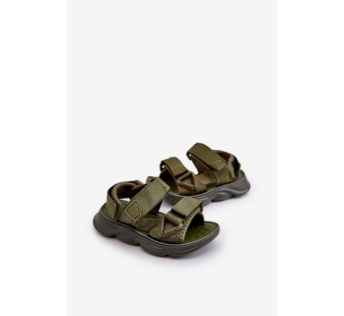 Dětské sandálky se zipy zelené model 21663697 - Boto Dětské sandálky se zipy zelené model 21663697 - Boto