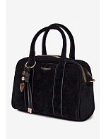 Eko semišová kabelka s přívěskem Černá model 22111552 - Flora&Co